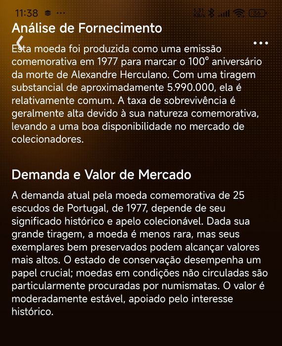 3 Moedas antigas de Portugal