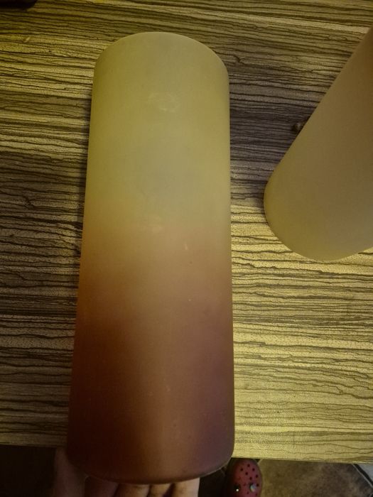 Klosze abażur lampa wisząca stojąca kinkiet miodowo żółte szkło 3 sz