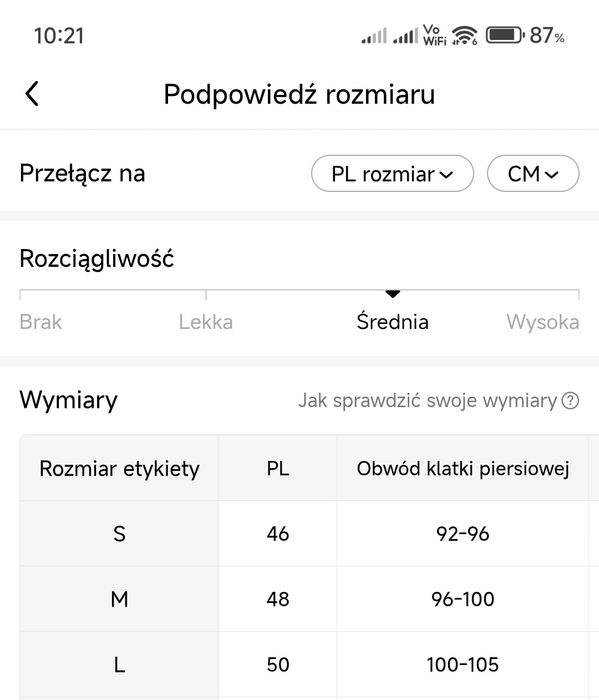 Odzież termoaktywna L