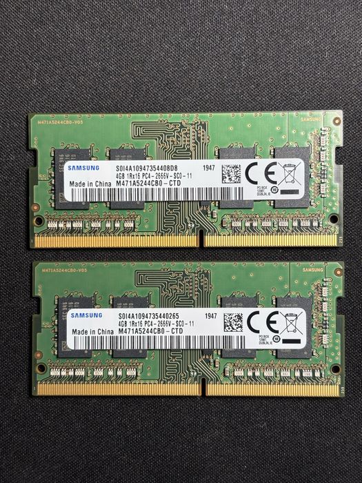 Pamięć RAM DDR4 Samsung SODIMM 2x4GB 2666MHz