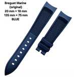 Ремешок Breguet Marine Rubber Strap 5817 Black & Blue