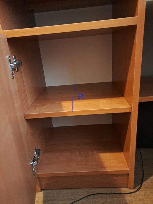 Biurko narożne z nadstawką