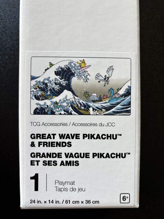 Pokemon Center Great Wave Pikachu & Friends Playmat