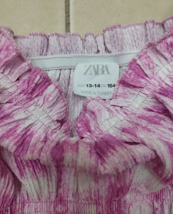 Top Xadrez Rosa da Zara