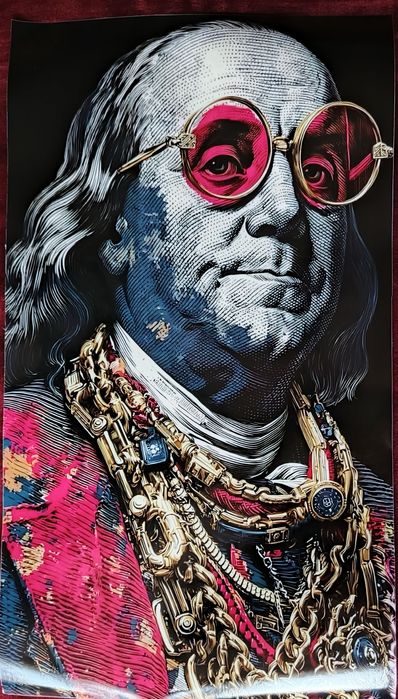 Super plakat metaliczny 32x55 cm