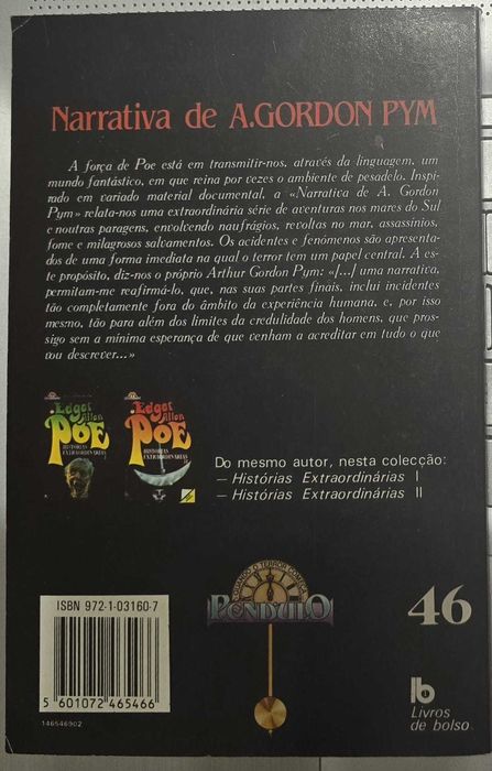 Narrativa de A. Gordon Pym - Edgar Allan Poe