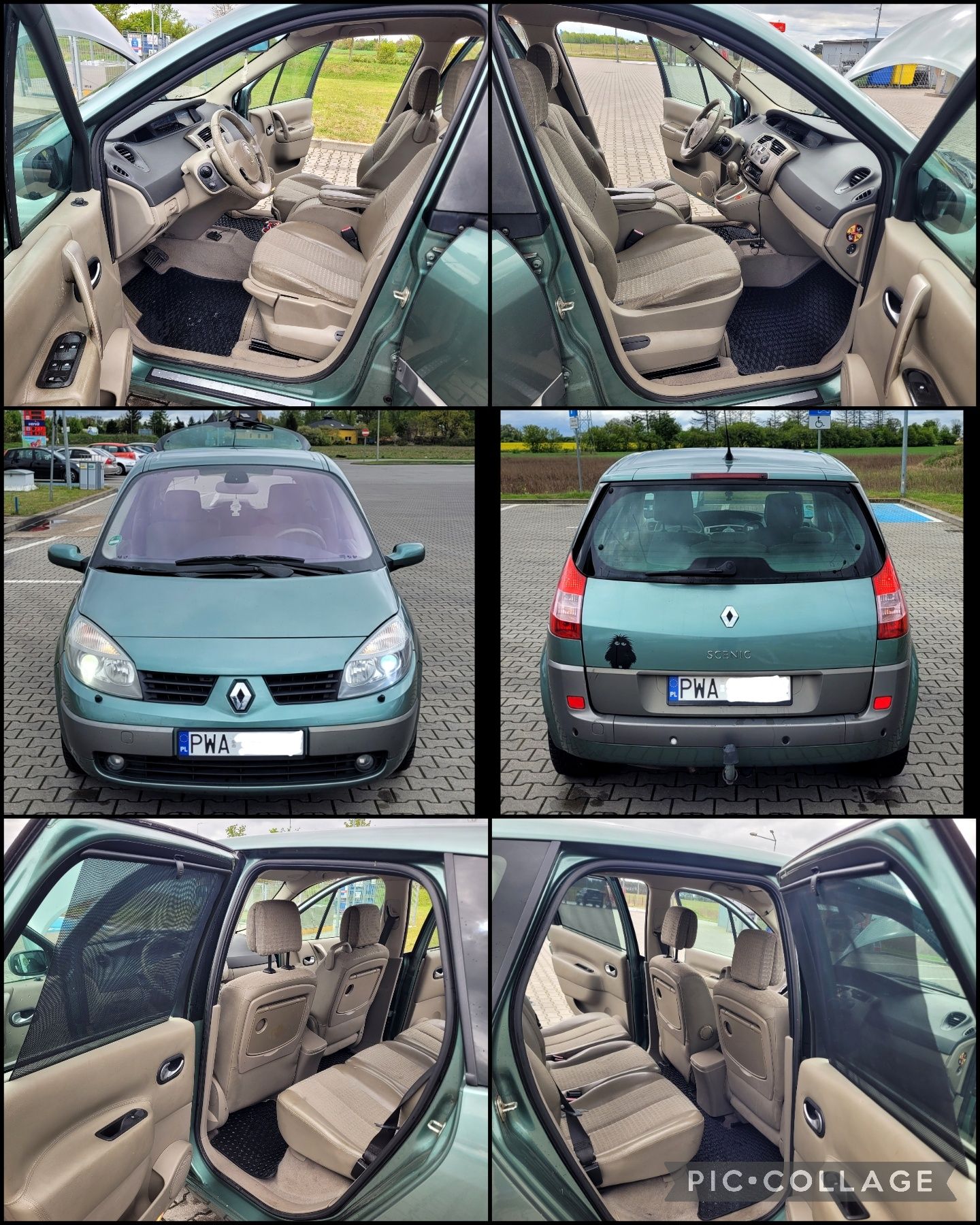 Renault Scenic II 2.0 Benzyna Automat Tempomat Navi Skóry Elektryka