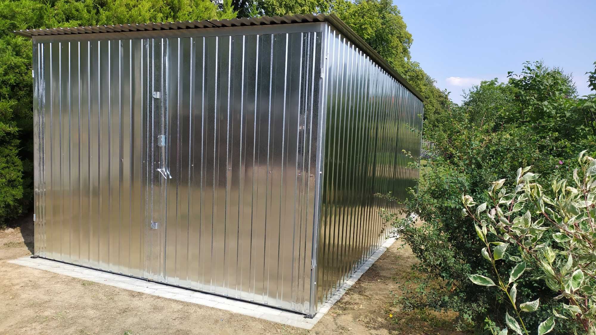 Garaże Blaszane, Blaszak 3x5, Konstrukcja ocynkowana,Szybka realizacja