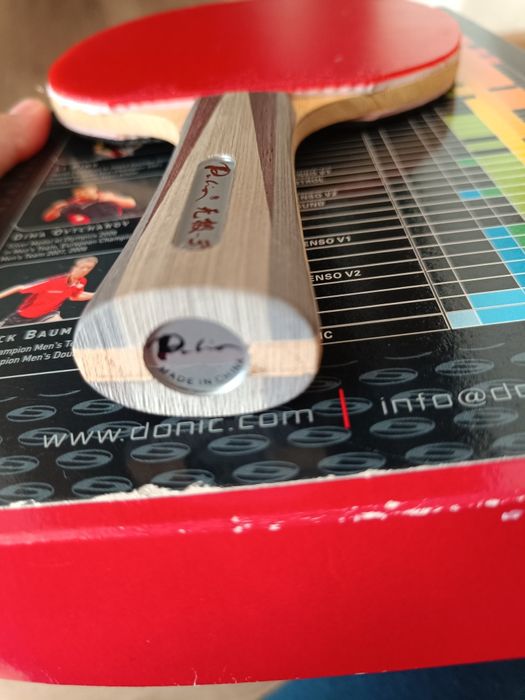 Rakietka tenis stołowy klejona Palio all butterfly tibhar andro donic