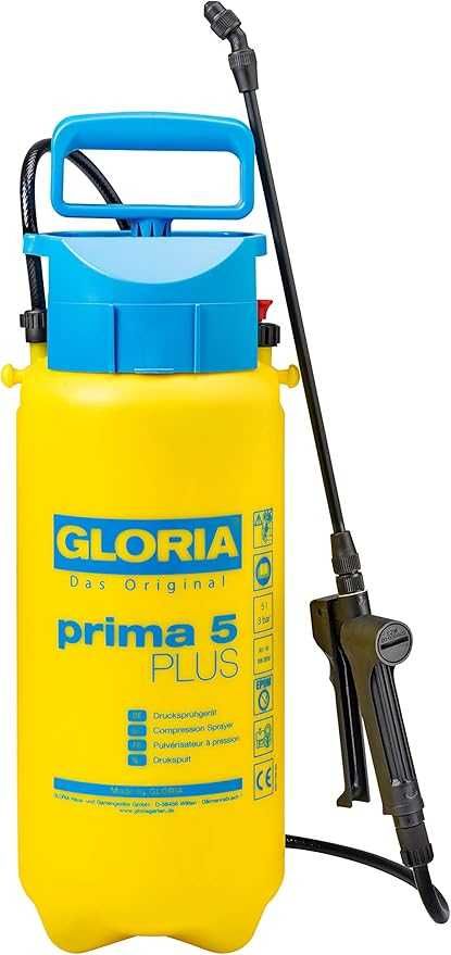 GLORIA Prima 5 PLUS Opryskiwacz ciśnieniowy, ogrodowy 5L