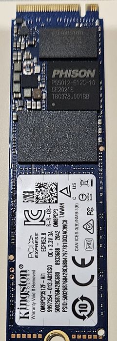Dysk SSD Kingston 0M8PCP3512F-AI1 512GB