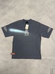 футболка Balenciaga Unity Fire logo blue tee