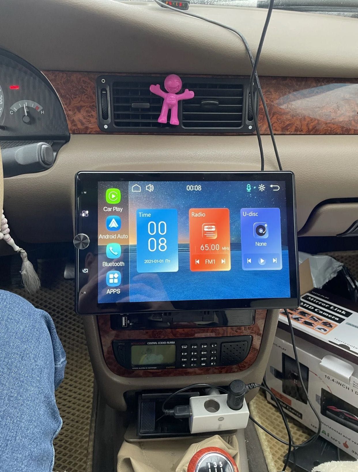 AutoRádio 1 DIN Universal estilo tesla Android AUTO/CarPlay  NOVO