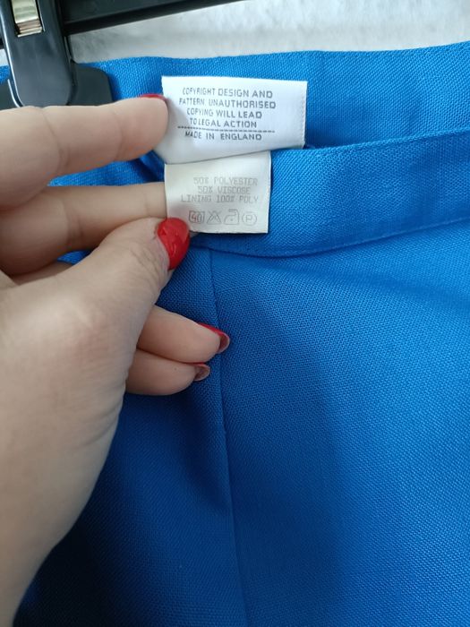 Boska chabrowa spódnica midi rozm. 38 z metki 44
