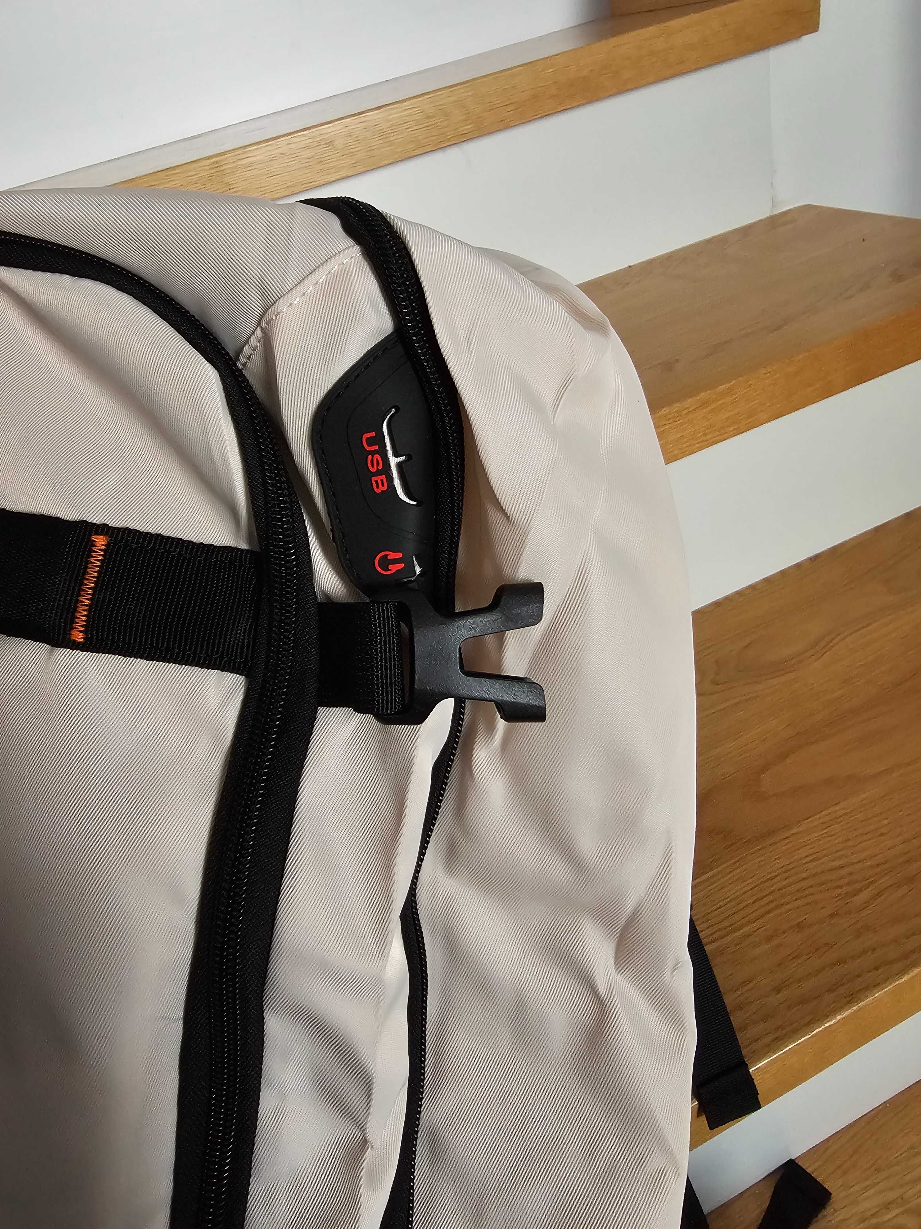 DELLA GAO Plecak biznesowy, wodoszczelny z USB, unisex
