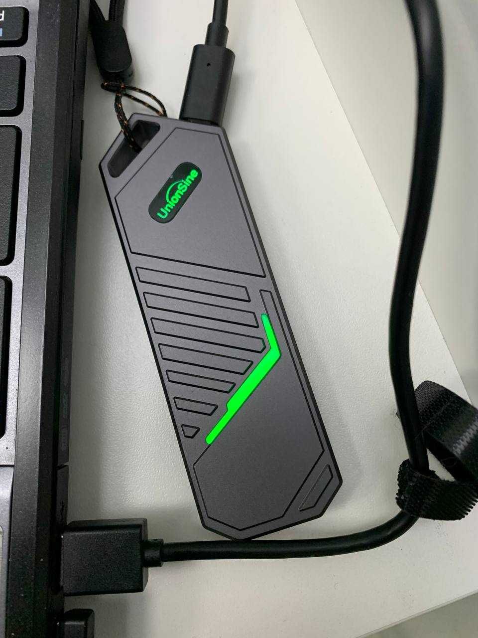 Внешний карман UnionSine для M.2 SSD NVMe PCIe Type-C USB 3.2 Gen 2