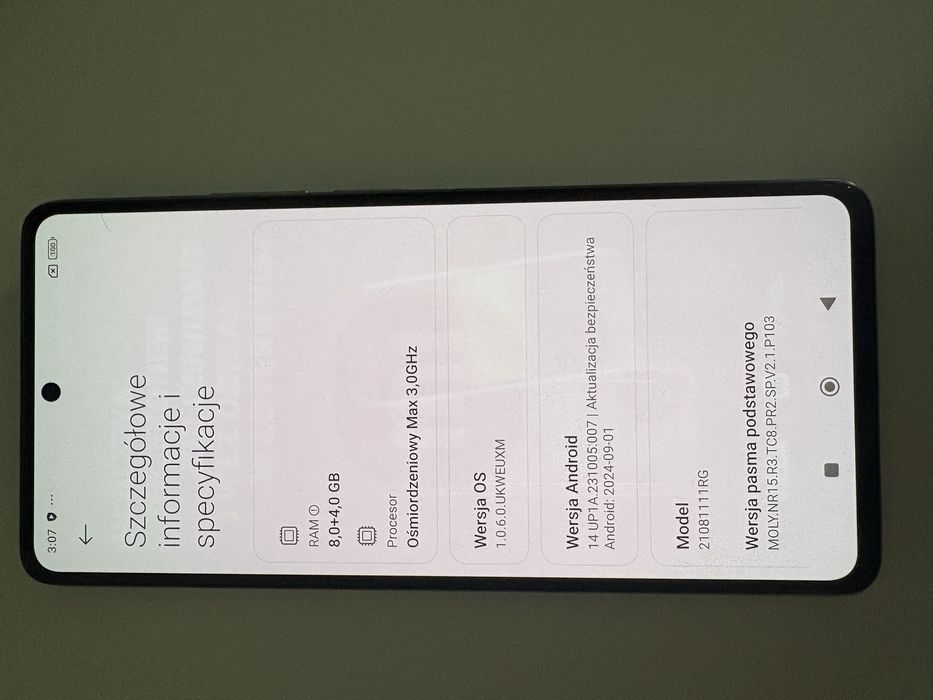 Xiaomi 11T  256GB/8+4 GB RAM używany