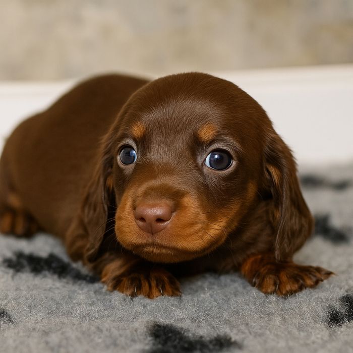 Jamnik Miniaturowy Piesek Czekoladowy