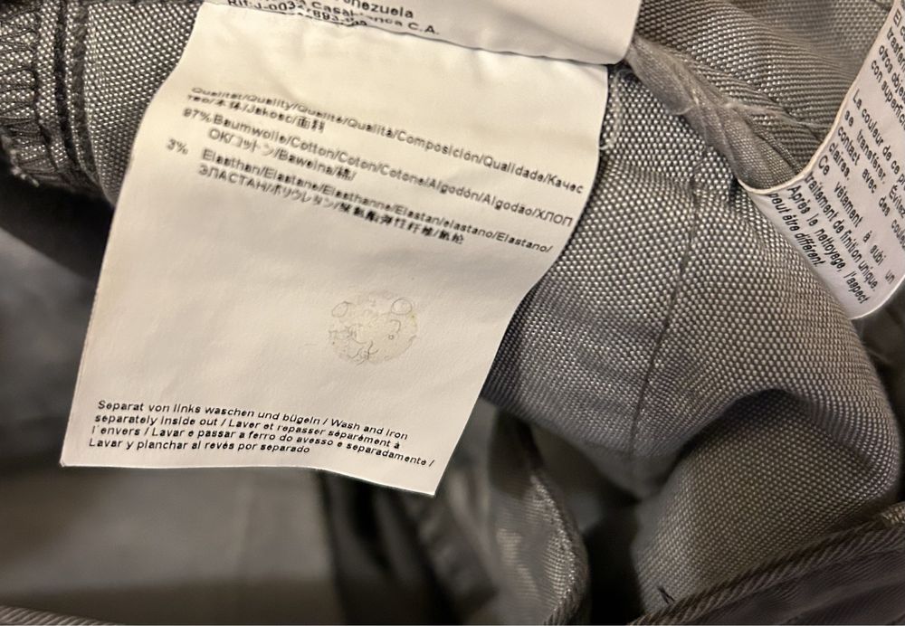 Chinos Calças Hugo Boss tam 54 cinza