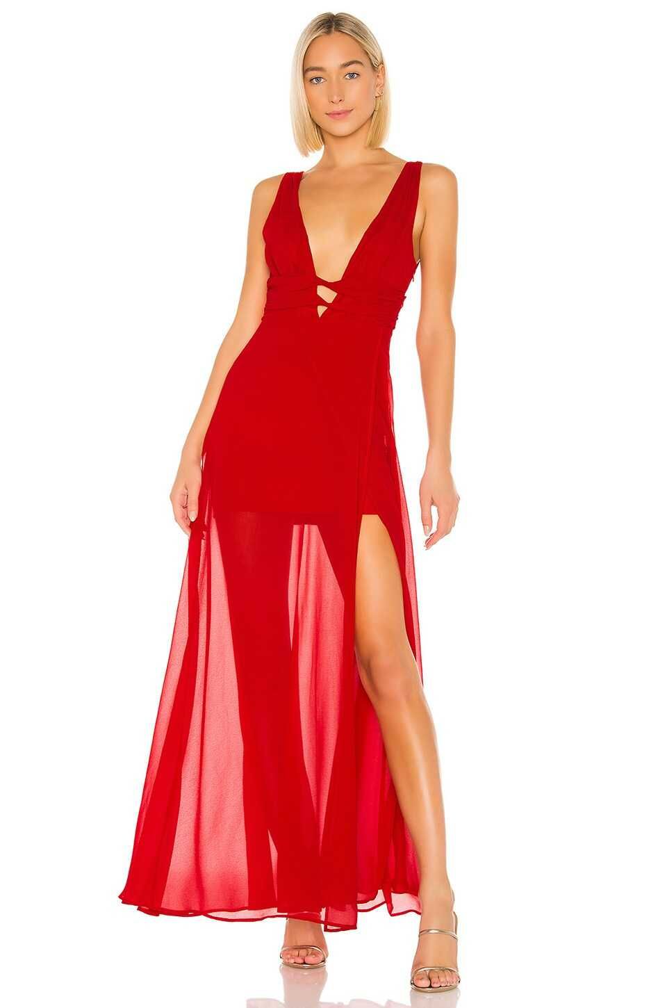 Vestido Vermelho (M) - Lovers + Friends - Revolve