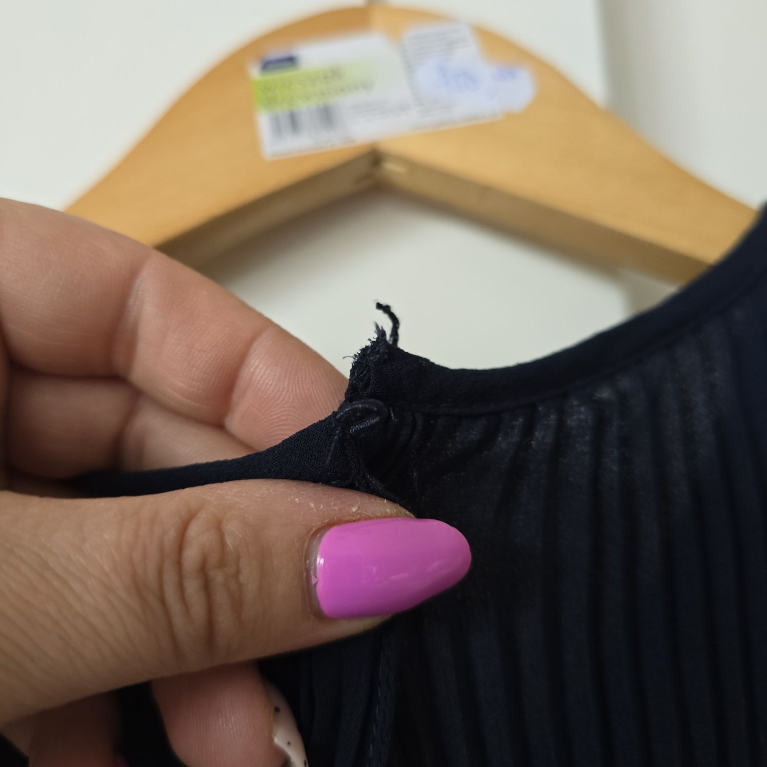 Bluzka koszulka Zara s 36 plisowana m 38 krótki rękaw