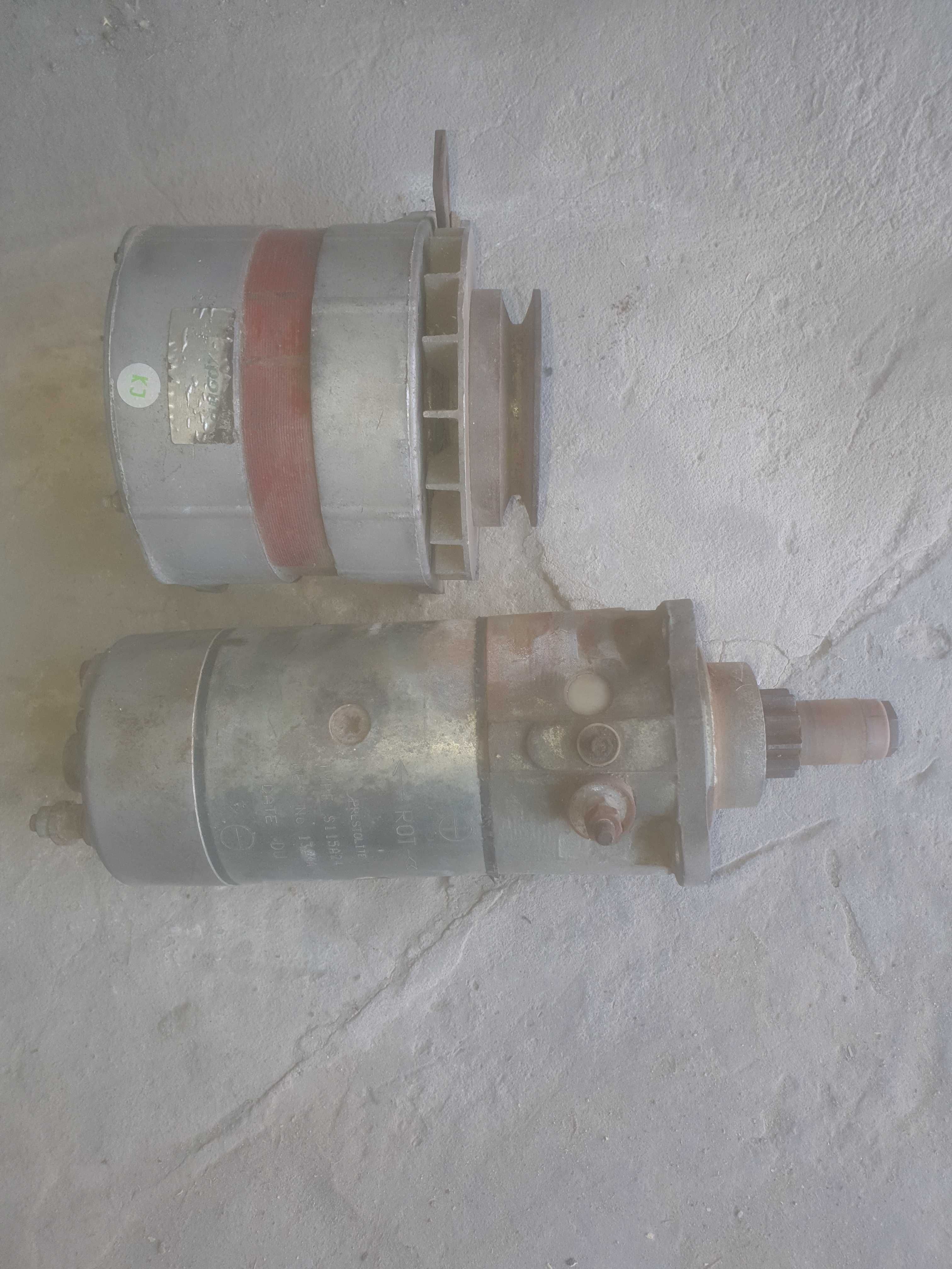 Rozrusznik, alternator 24V,  silnika  Perkins, Fortschitt E 514, E 521