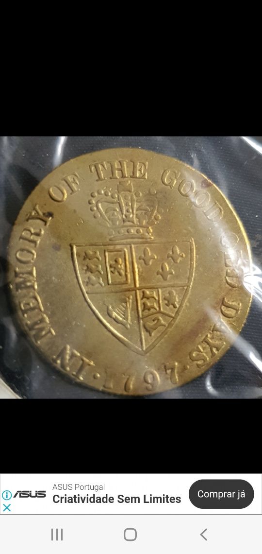 Moeda inglesa de 1797, Georgius dei Gratia