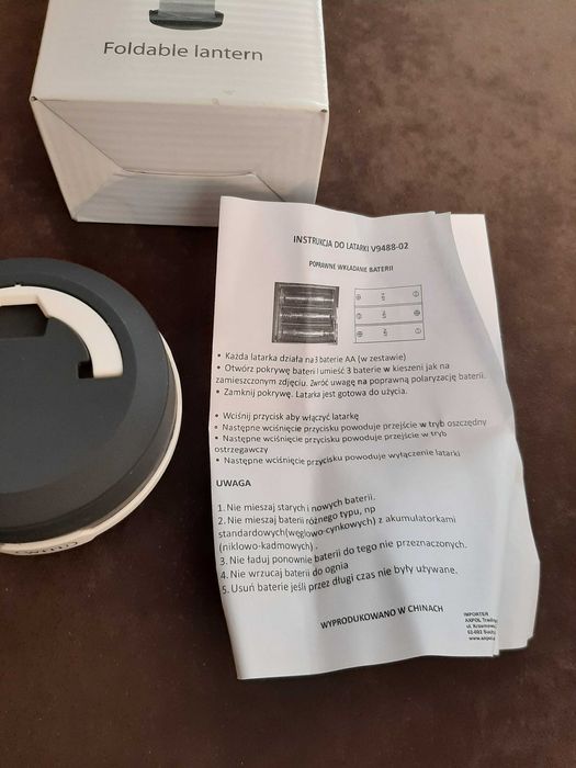 Składana lampka Air Gifts, latarenka 1 LED V9488-02