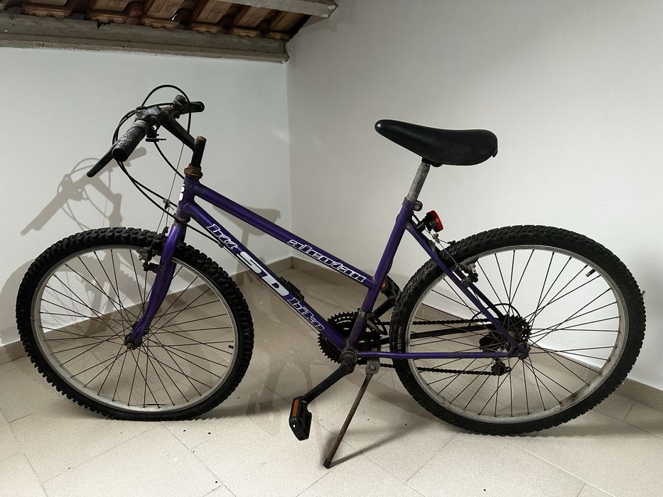 Bicicleta  cor roxa
