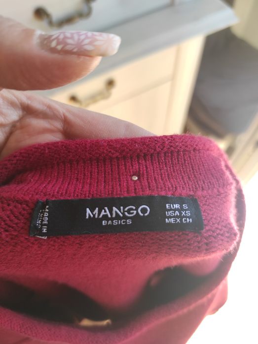 Sweter Mango z kamieniami z wiskozą S-M