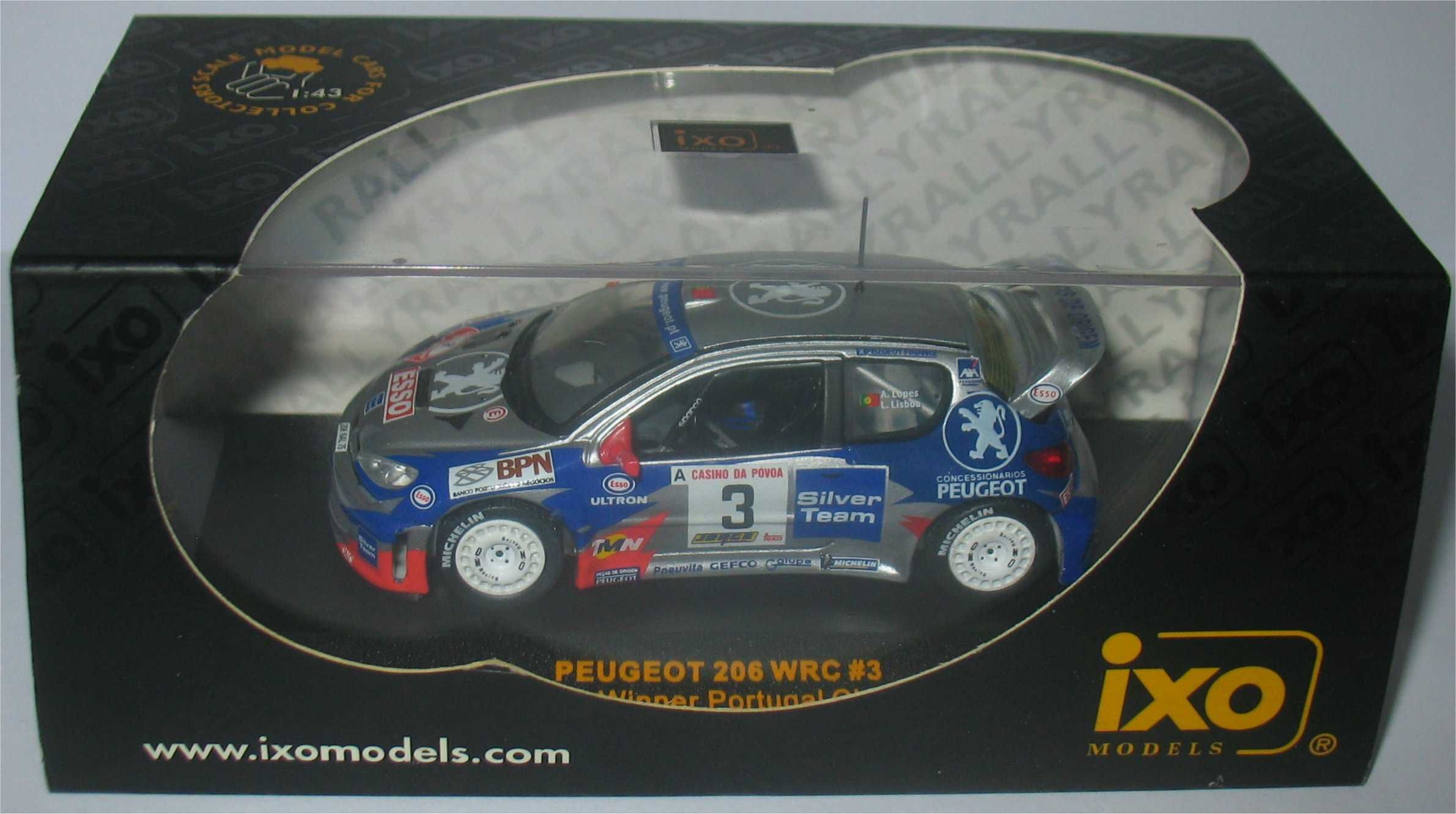 Peugeot 206 WRC - Vencedor Rally Casino da Póvoa 2001 - Adruzilo Lopes