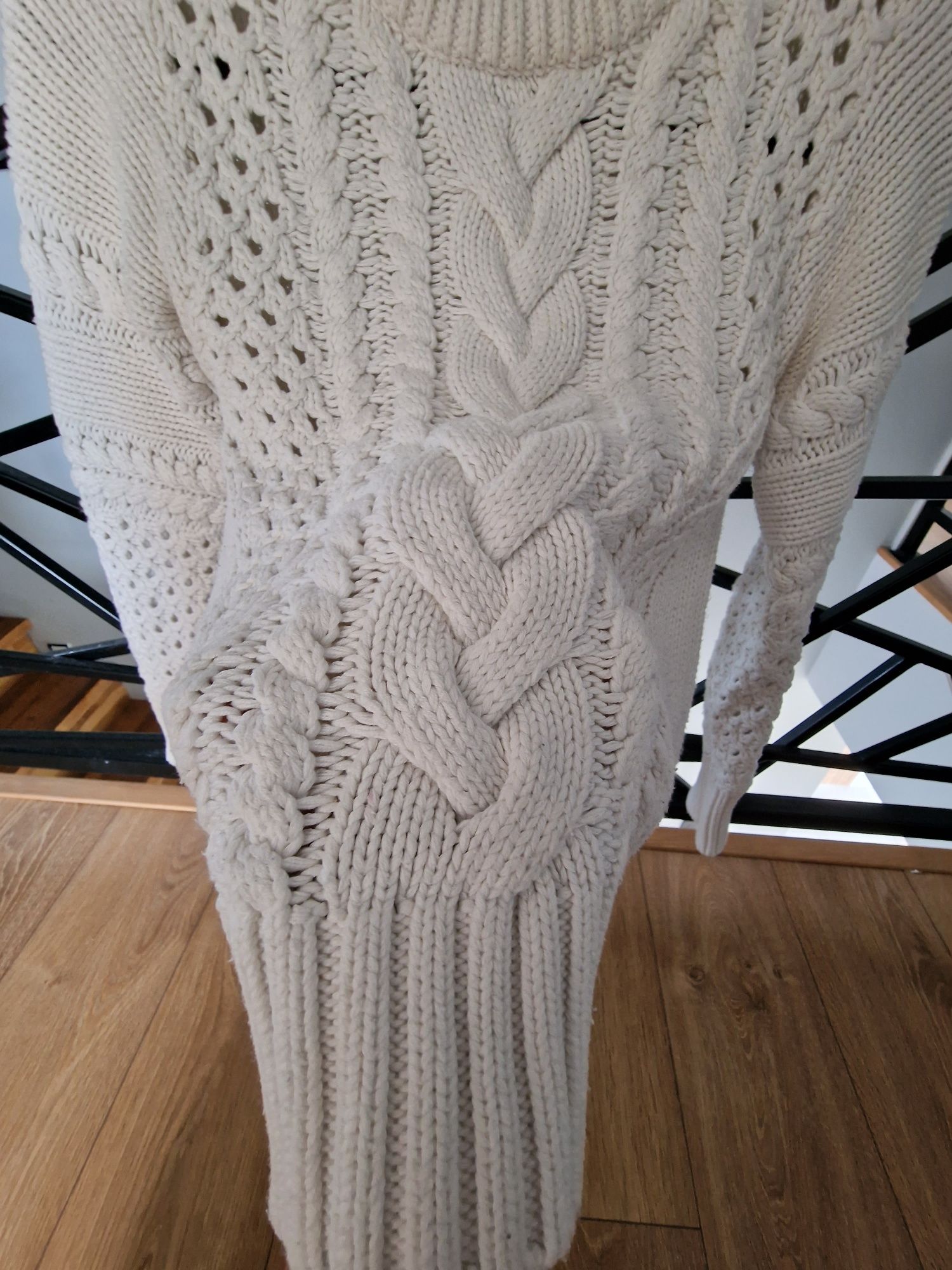 Sweter ażurowy 34 xs