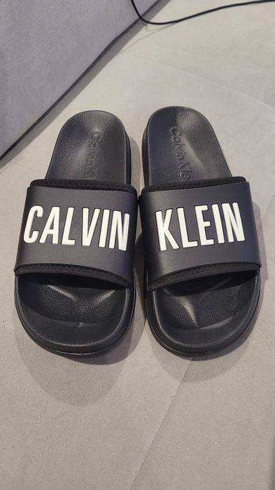 Calvin Klein klapki czarne roz 42/43 27cm nowe