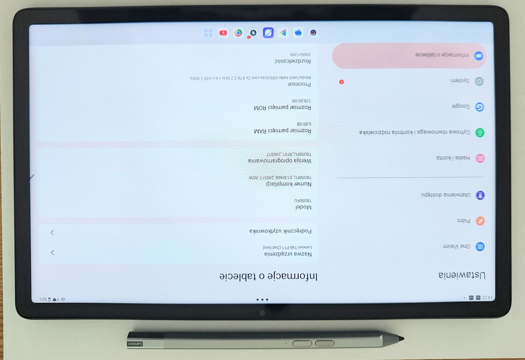 Lenovo TAB p11 gen.2  6 GB RAM + rysik precision pen 2 - super stan