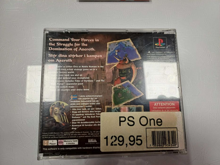Gra Warcraft II 2 PSX PlayStation 1 Unikat / PAL / Bardzo dobry stan!