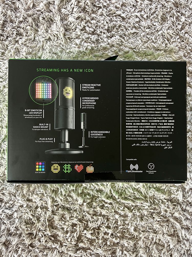 Mikrofon RAZER Seiren Emote Hiperkardioidalny