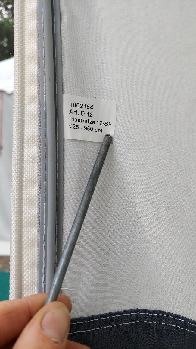 Przedsionek 925-950cm Namiot Przyczepy Kempingowej Rozmiar 12