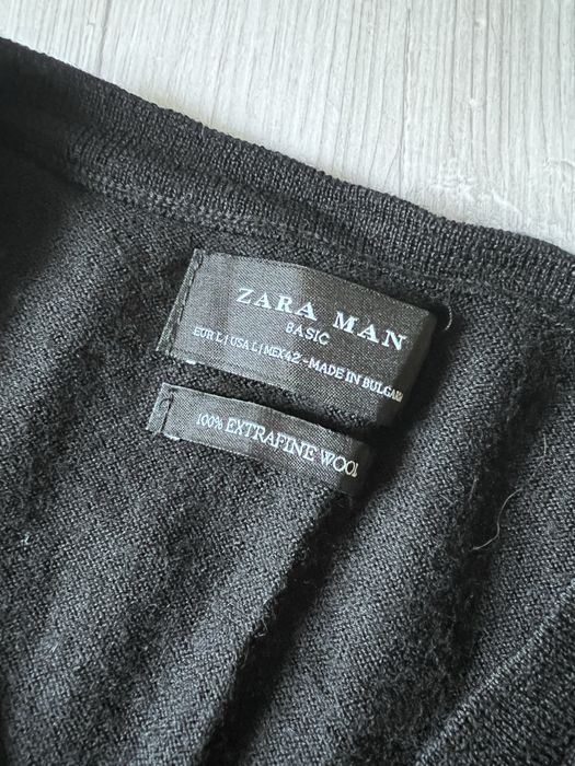 чоловічий джемпер zara 100% меринос