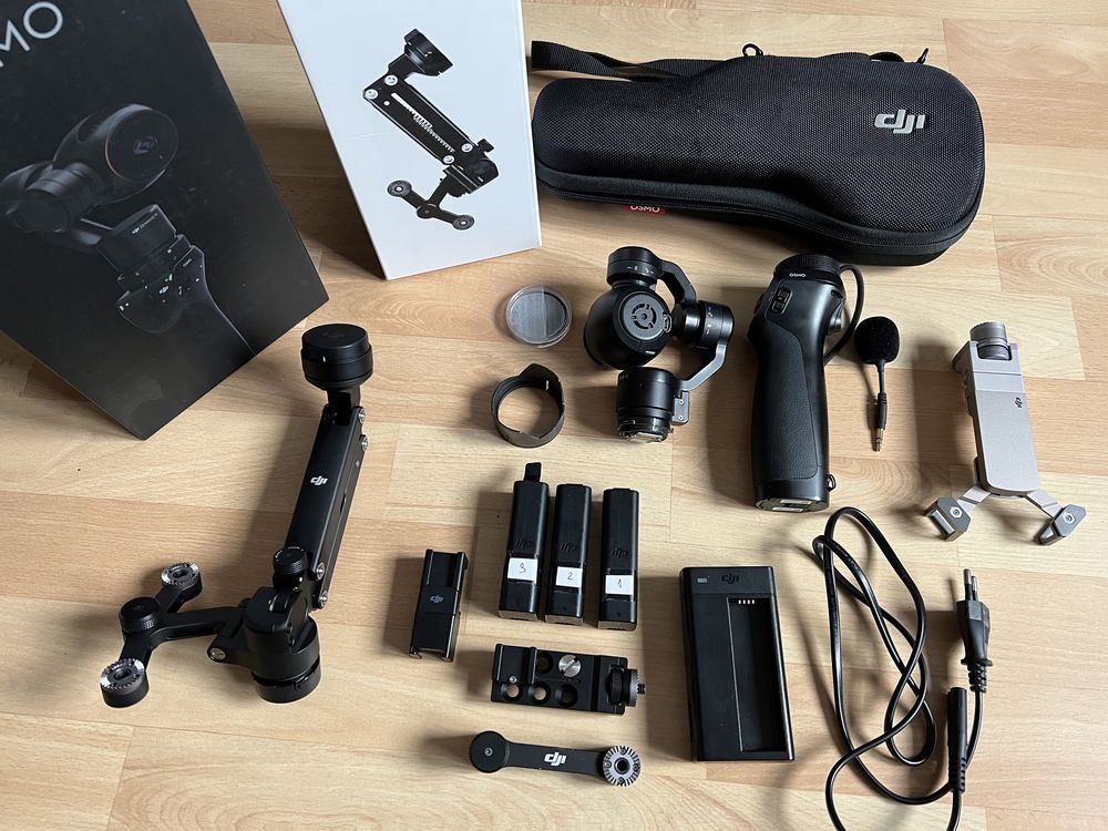 DJI Osmo 4k z kamera X3, gimbal ręczny, bogaty zestaw