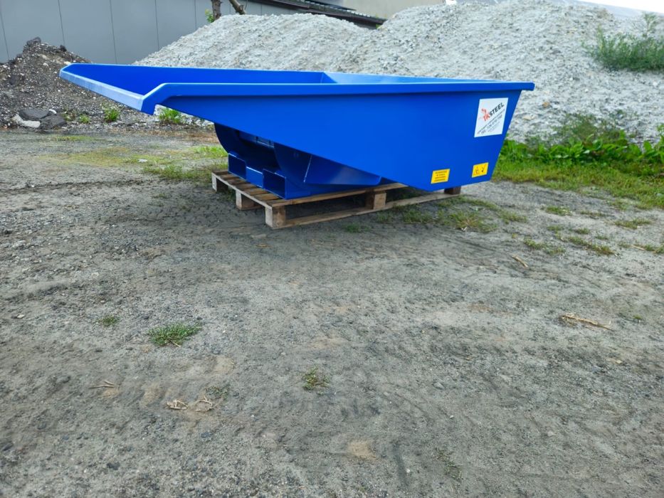 Konetner samowyładowczy niski, wysokość 500mm, pojemność 600 l