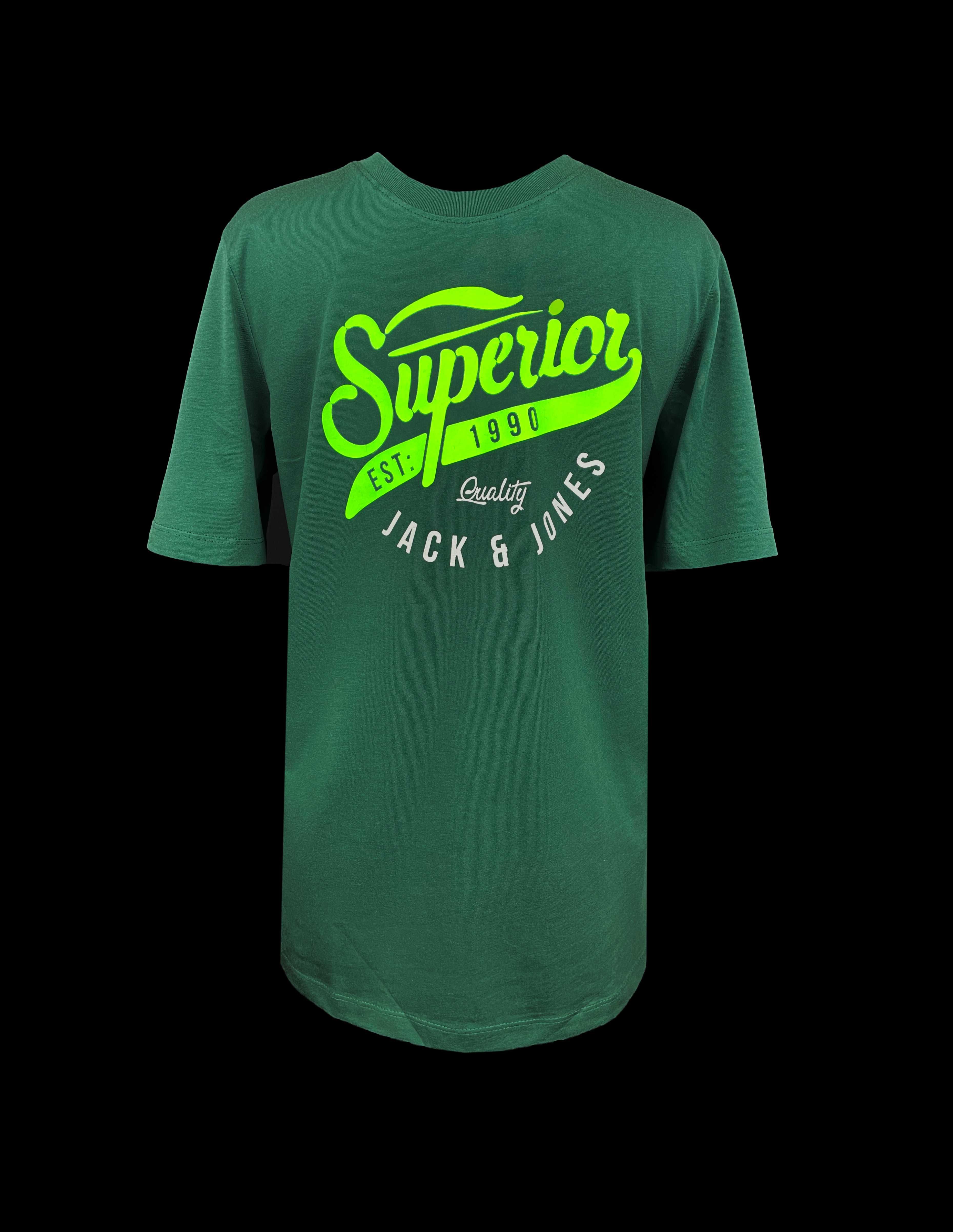 Зеленая футболка Jack & Jones с логотипом, 164 см