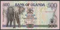 Uganda 500 shilling 1996 - SŁOŃ - stan bankowy UNC