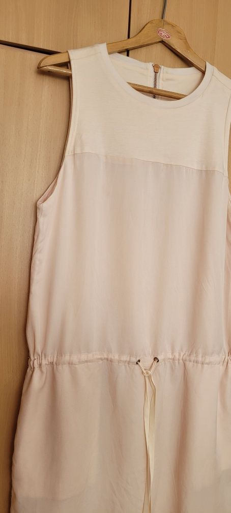 Pastelowa, bawełniana sukienka rozm.M