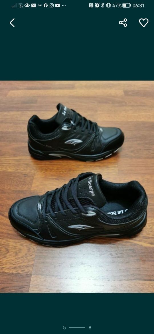 Sportowe Buty Męskie Do Biegania Na Codzień Lekkie Wygodne Czarne