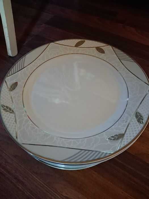 Talerz 23 cm porcelana Chodzież komplet 6 sztuk