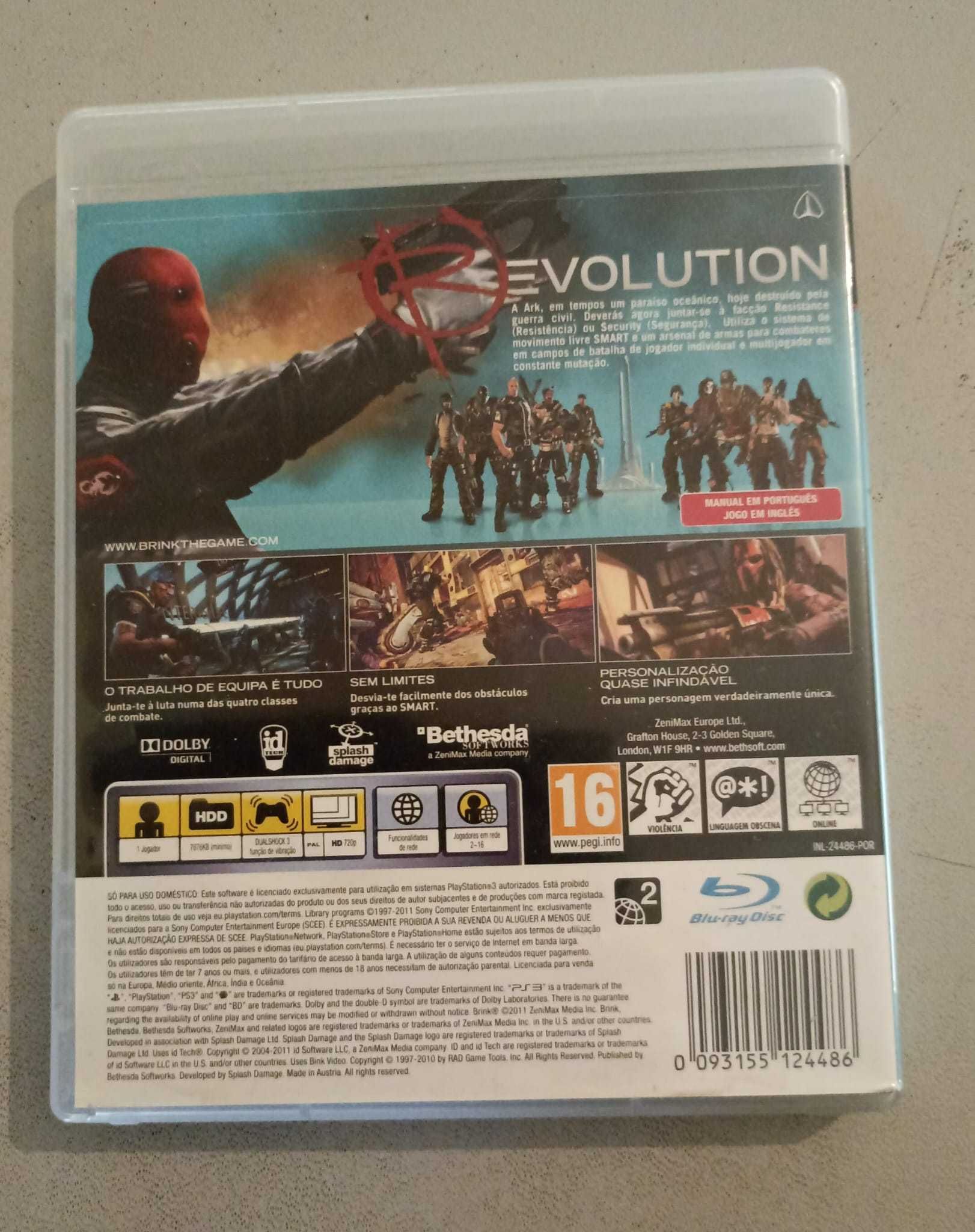 Jogo PS3 Brink usado