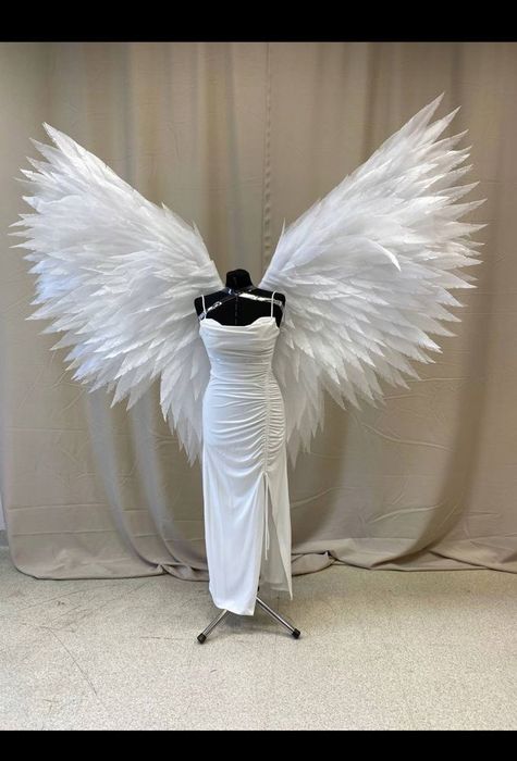 Duże białe skrzydła