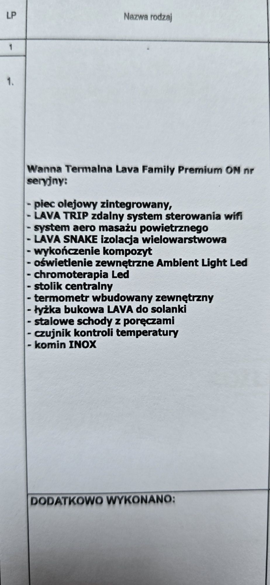 Wanna termalna LAVA