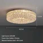 Lampa kryształ salonowa plafon glamour elegancka