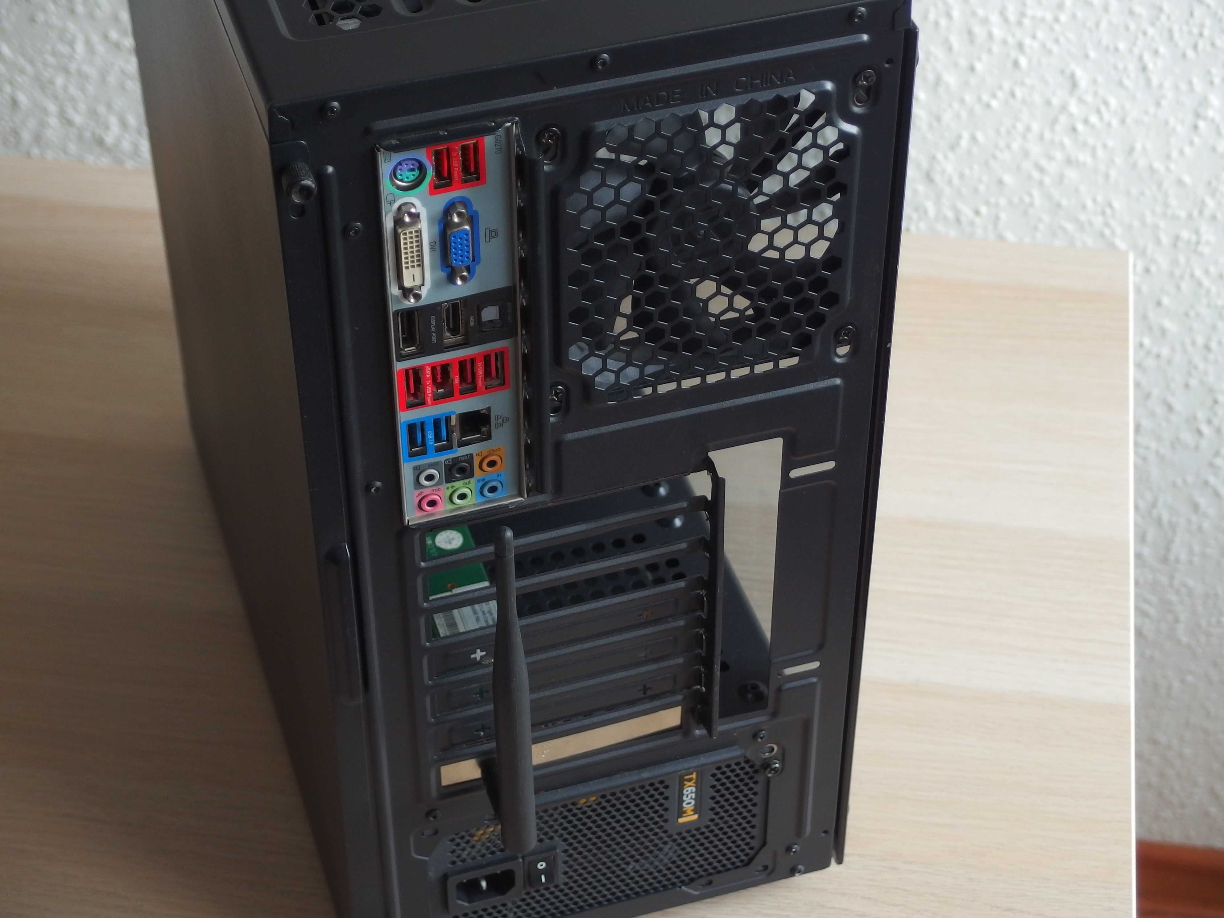 Komputer PC 16GB RAM intel i7-2600K 500GB HDD Corsair 650W